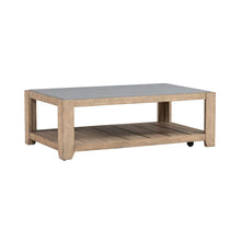 3 Piece Living Room Set, Tile Top Cocktail Table, 2 End Tables - Nutmeg Oak Wood
