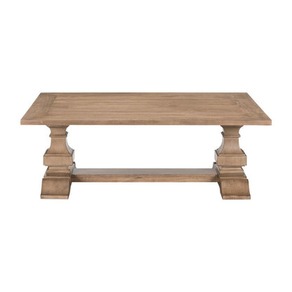 3 PcLiving Room Table Set Cocktail Table, 2 End Tables  - Camel Beige Birch Wood