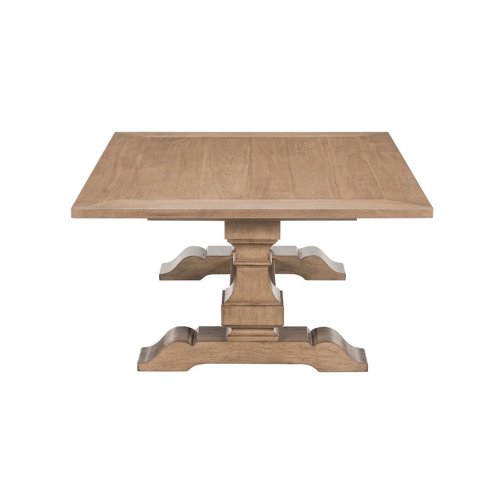 3 PcLiving Room Table Set Cocktail Table, 2 End Tables  - Camel Beige Birch Wood