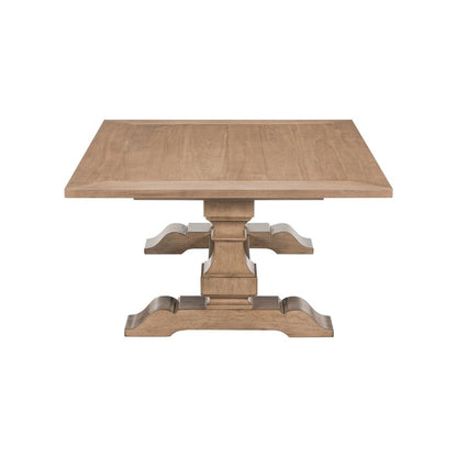 3 PcLiving Room Table Set Cocktail Table, 2 End Tables  - Camel Beige Birch Wood