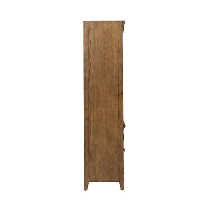 Carolina Park Bunching Bookcase for Living Room Office Storage  - Amber Brown