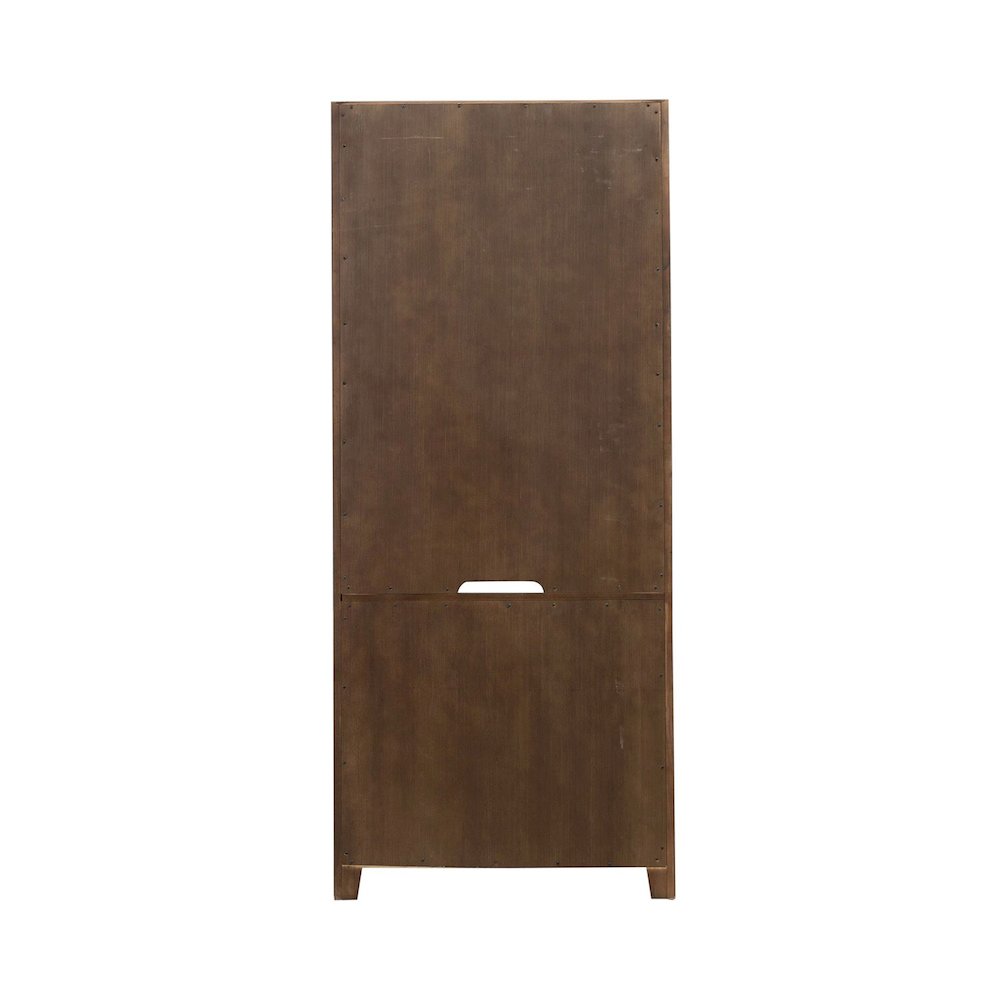 Carolina Park Bunching Bookcase for Living Room Office Storage  - Amber Brown