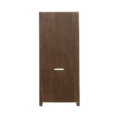 Carolina Park Bunching Bookcase for Living Room Office Storage  - Amber Brown