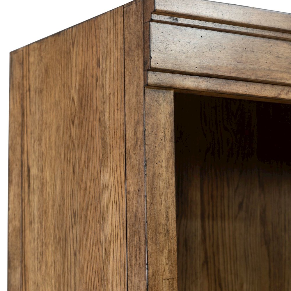 Carolina Park Bunching Bookcase for Living Room Office Storage  - Amber Brown