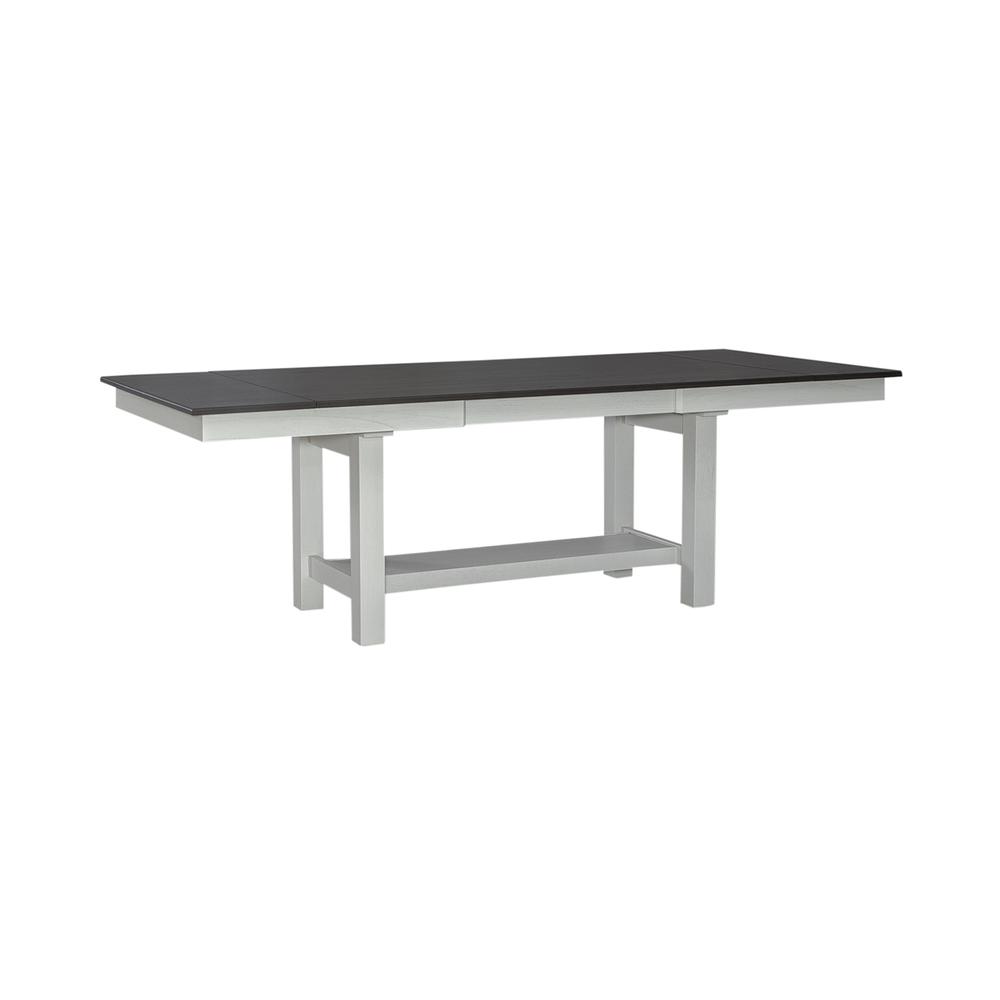 Brook Bay Optional 7 Piece Trestle Table Set in Textured White