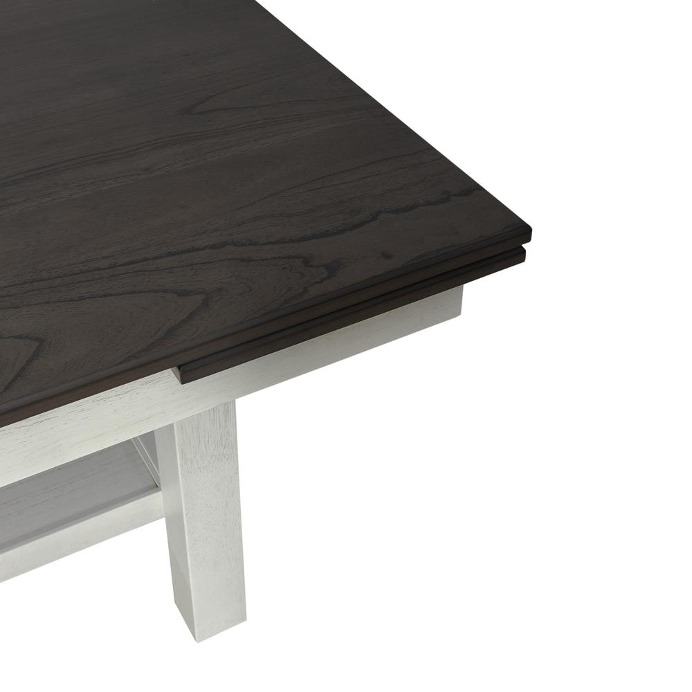 Brook Bay Optional 7 Piece Trestle Table Set in Textured White