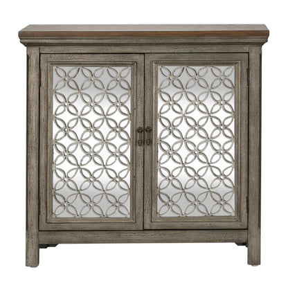 Westridge 2 Door Accent Cabinet in Wirebrushed Gray