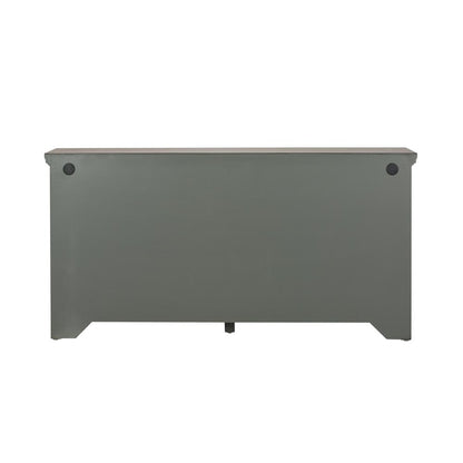 Westridge 4 Door Accent Cabinet in Wirebrushed Gray