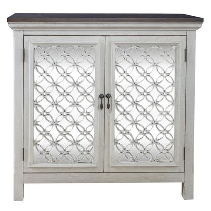 Westridge 2 Door Accent Cabinet in Wirebrushed Gray