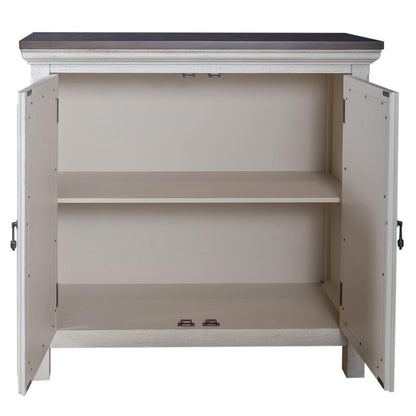 Westridge 2 Door Accent Cabinet in Wirebrushed Gray