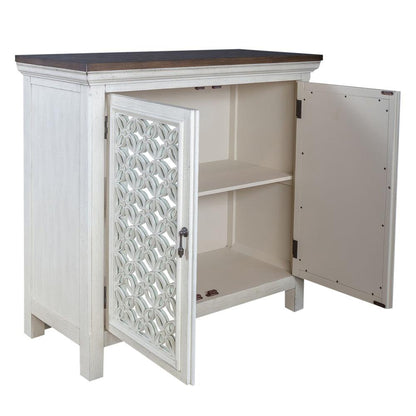 Westridge 2 Door Accent Cabinet in Wirebrushed Gray