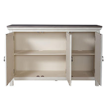 Westridge 3 Door Accent Cabinet in Wirebrushed Gray