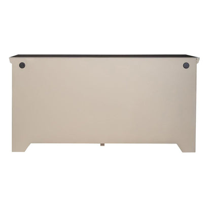 Westridge 4 Door Accent Cabinet in Wirebrushed Gray