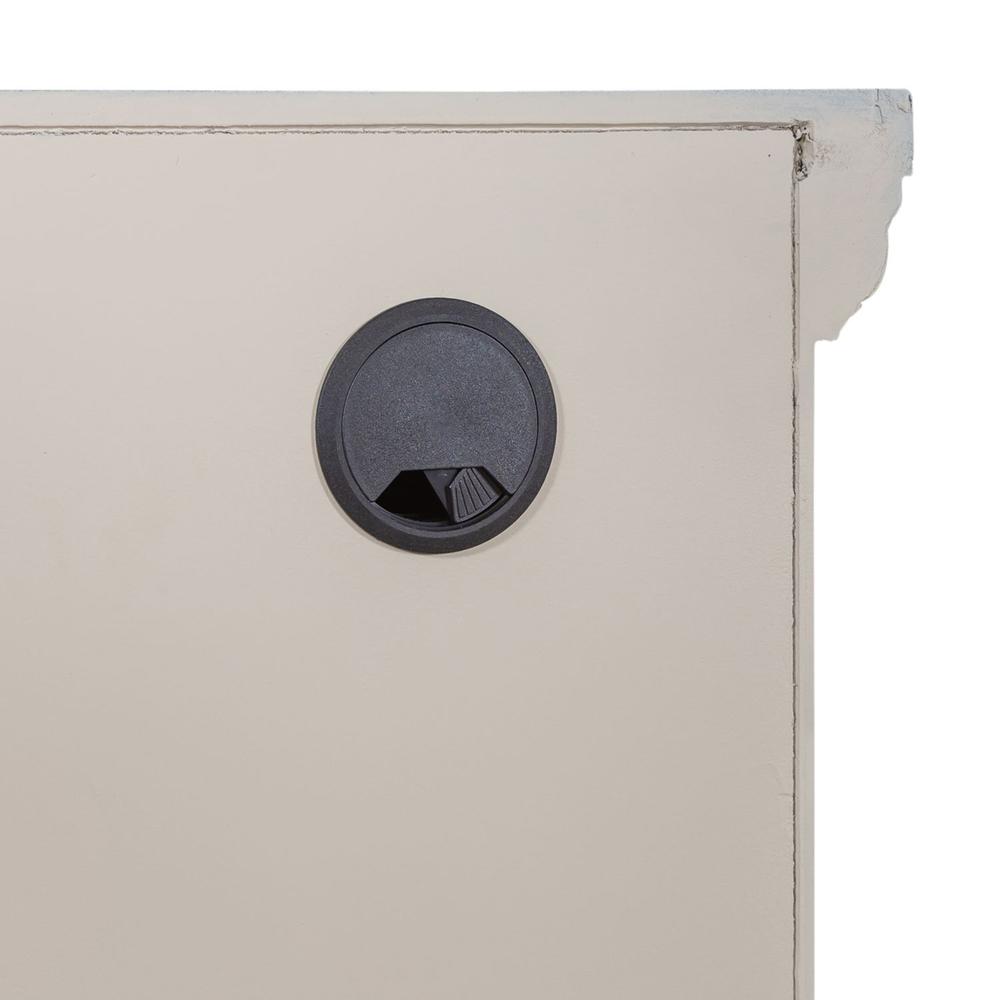 Westridge 4 Door Accent Cabinet in Wirebrushed Gray