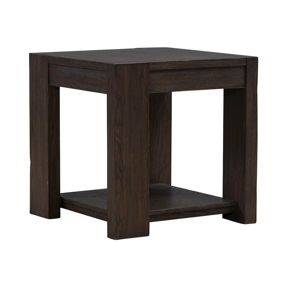 3 Piece Set - Lift Top Cocktail Table, 2 End Tables - Bark