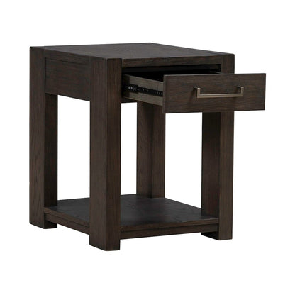 Lennox Hill Living Room Chairside Table  - Bark
