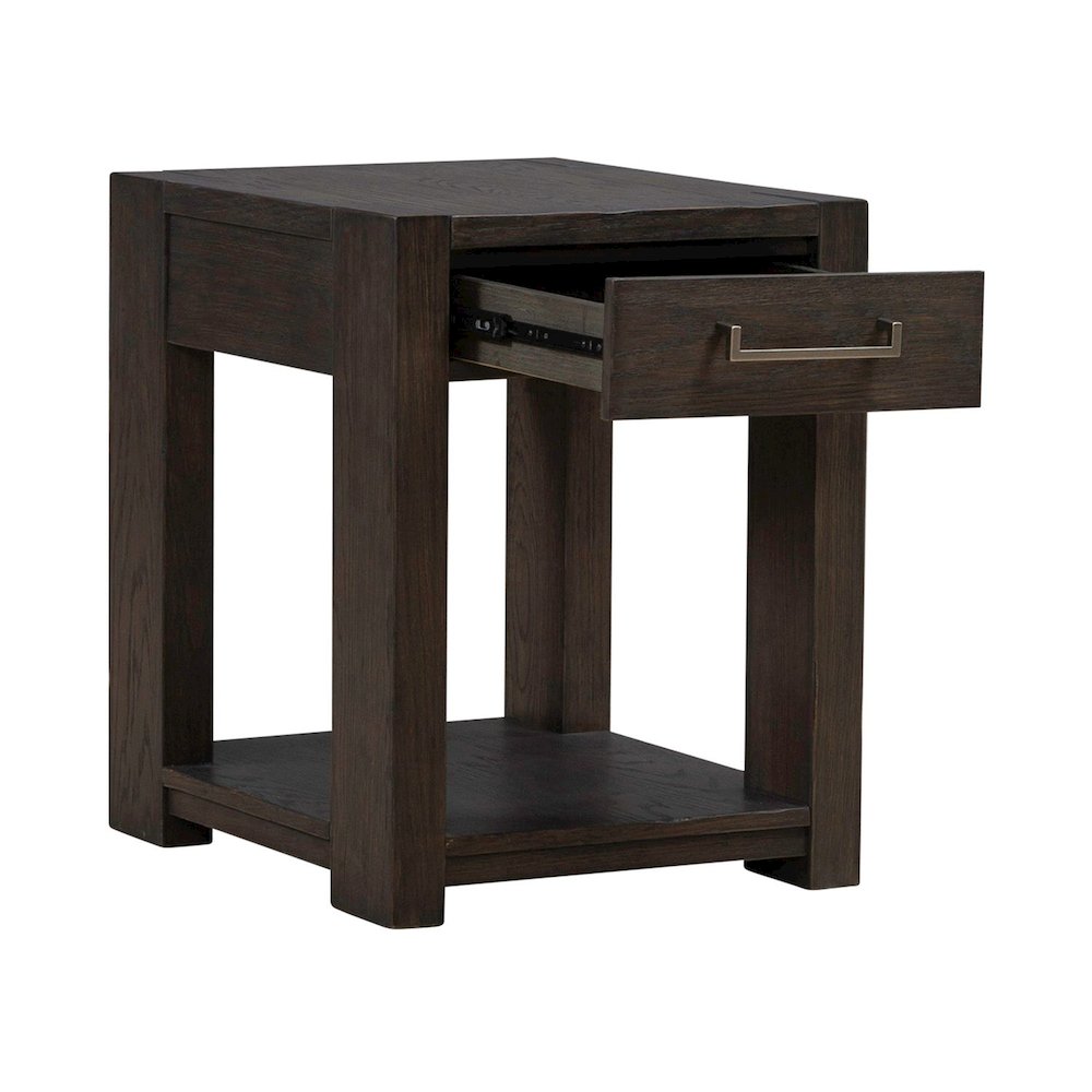 Lennox Hill Living Room Chairside Table  - Bark