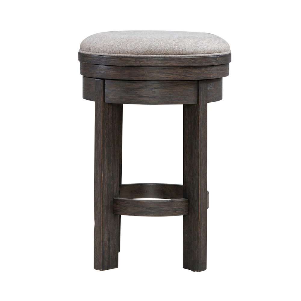 Lennox Hill Upholstered Swivel Console Stool  - Counter Height 26 Inches