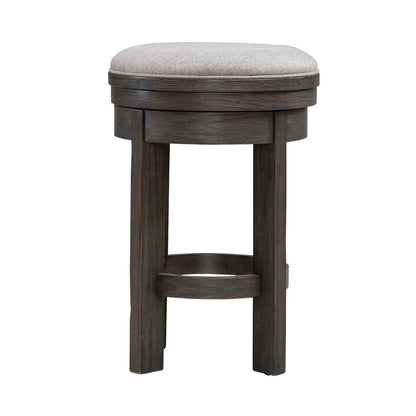 Lennox Hill Upholstered Swivel Console Stool  - Counter Height 26 Inches