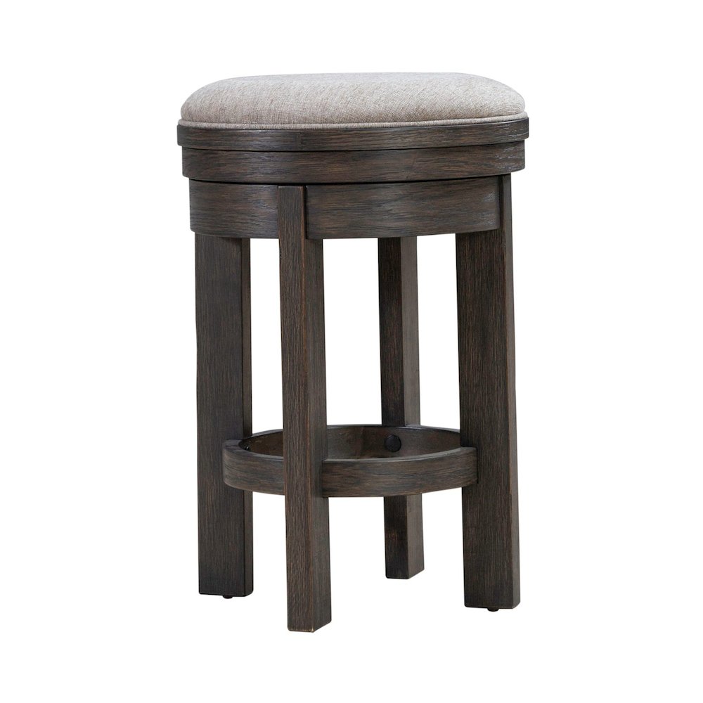 Lennox Hill Upholstered Swivel Console Stool  - Counter Height 26 Inches