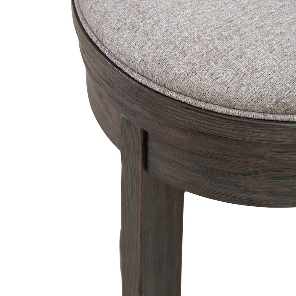 Lennox Hill Upholstered Swivel Console Stool  - Counter Height 26 Inches