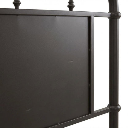 Twin Distressed Metal Headboard, Vintage Design, Sturdy Metal Tube Construction