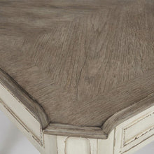 Antique White Writing Desk With Rubberwood And Oak Veneers For Home Office