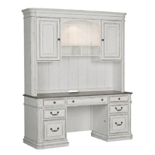 Antique White 5-Piece Desk Set with Solid Wood Construction, Traditional Style
