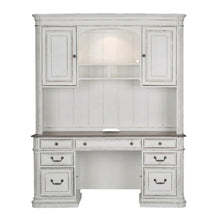 Antique White 5-Piece Desk Set with Solid Wood Construction, Traditional Style