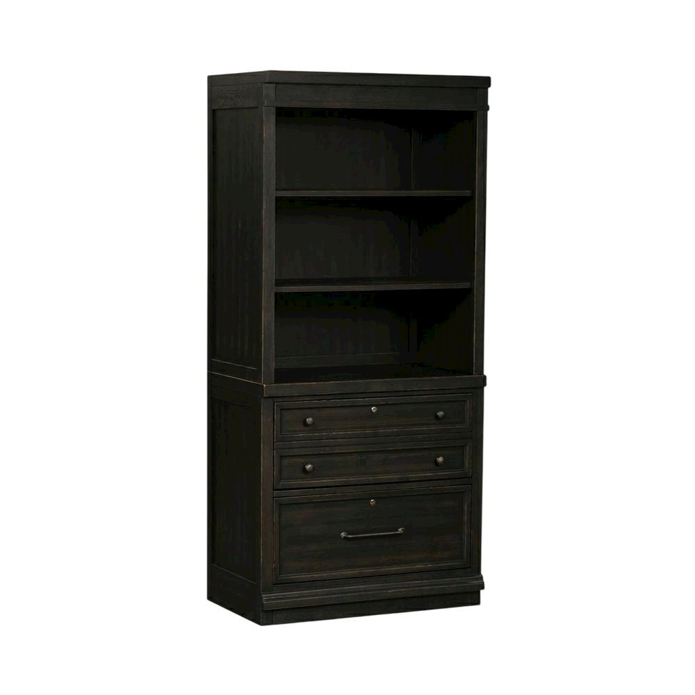 Vintage Chalkboard 2-Piece Hutch and Cabinet Set with Rubberwood Veneers