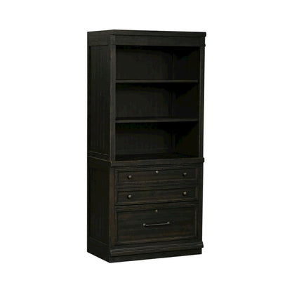 Vintage Chalkboard 2-Piece Hutch and Cabinet Set with Rubberwood Veneers