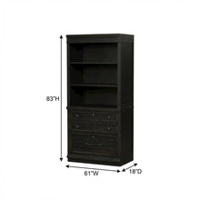 Vintage Chalkboard 2-Piece Hutch and Cabinet Set with Rubberwood Veneers