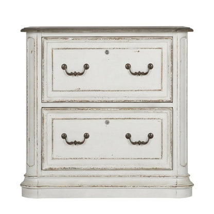 Antique White Jr Executive Media Lateral File with Ample Storage