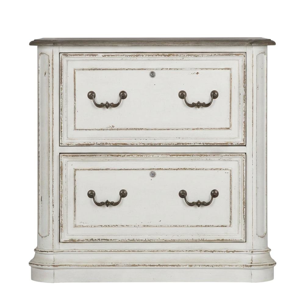 Antique White Jr Executive Media Lateral File with Ample Storage