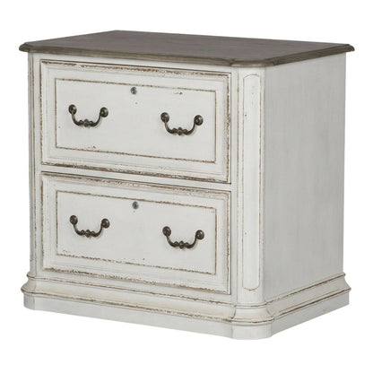 Antique White Jr Executive Media Lateral File with Ample Storage