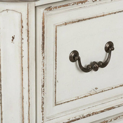 Antique White Jr Executive Media Lateral File with Ample Storage