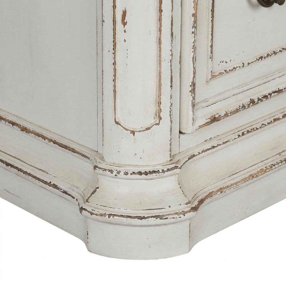 Antique White Jr Executive Media Lateral File with Ample Storage