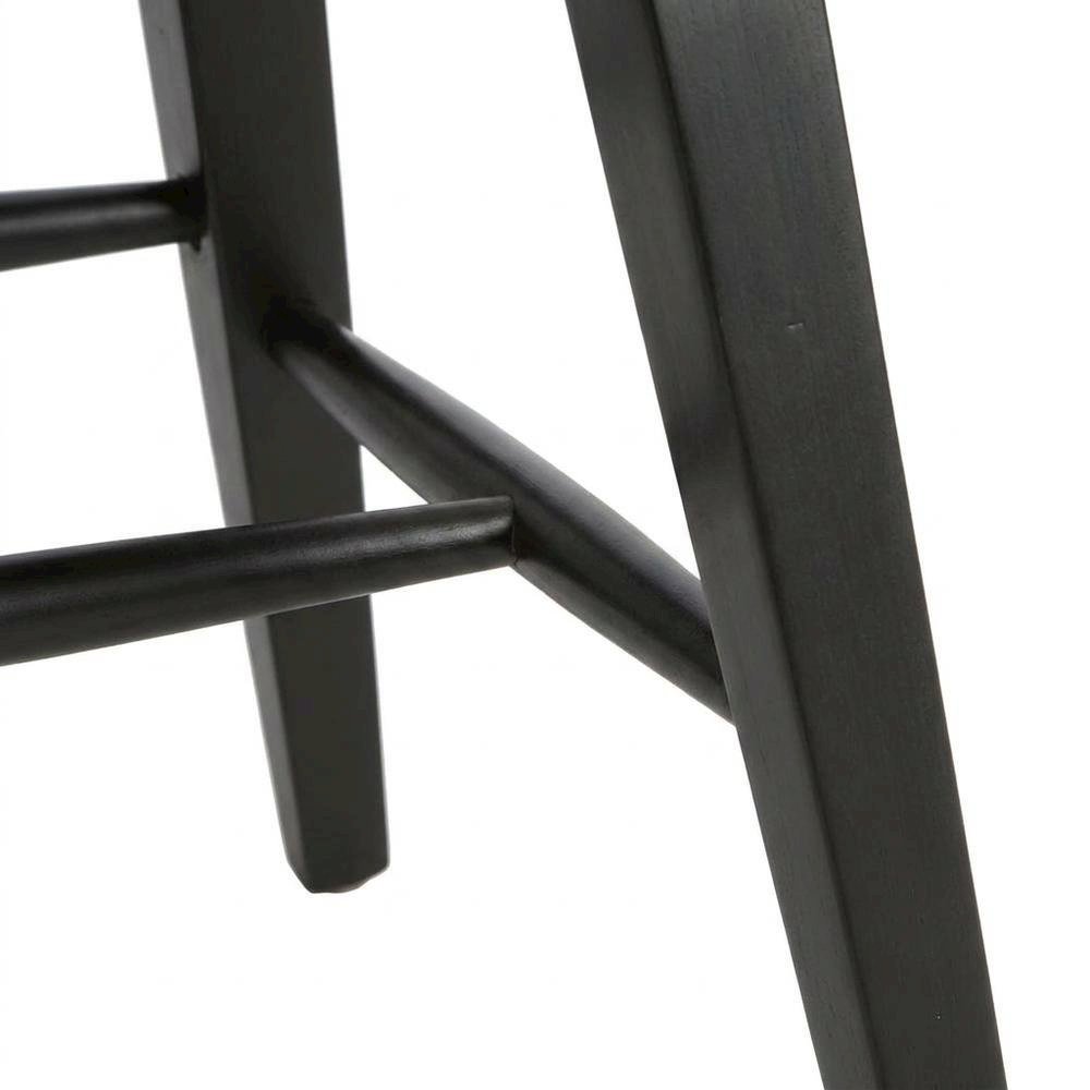 Windsor Back Armchair in Black with Elegant Tobacco Finish