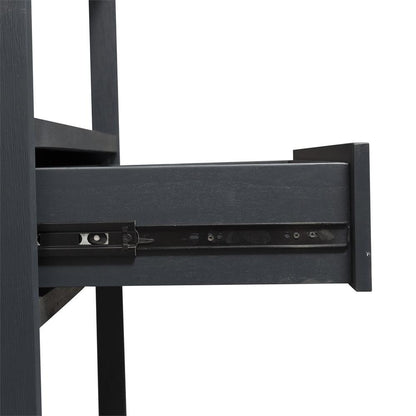 East End Accent Bookcase in Wirebrushed Denim
