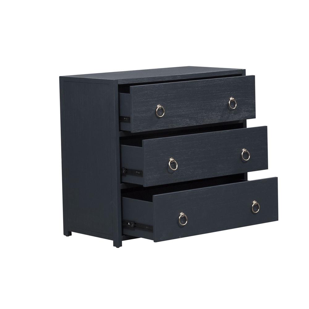 East End Accent Cabinet in Wirebrushed Denim