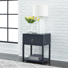 East End 1 Shelf Accent Table in Wirebrushed Denim