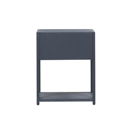 East End 1 Shelf Accent Table in Wirebrushed Denim