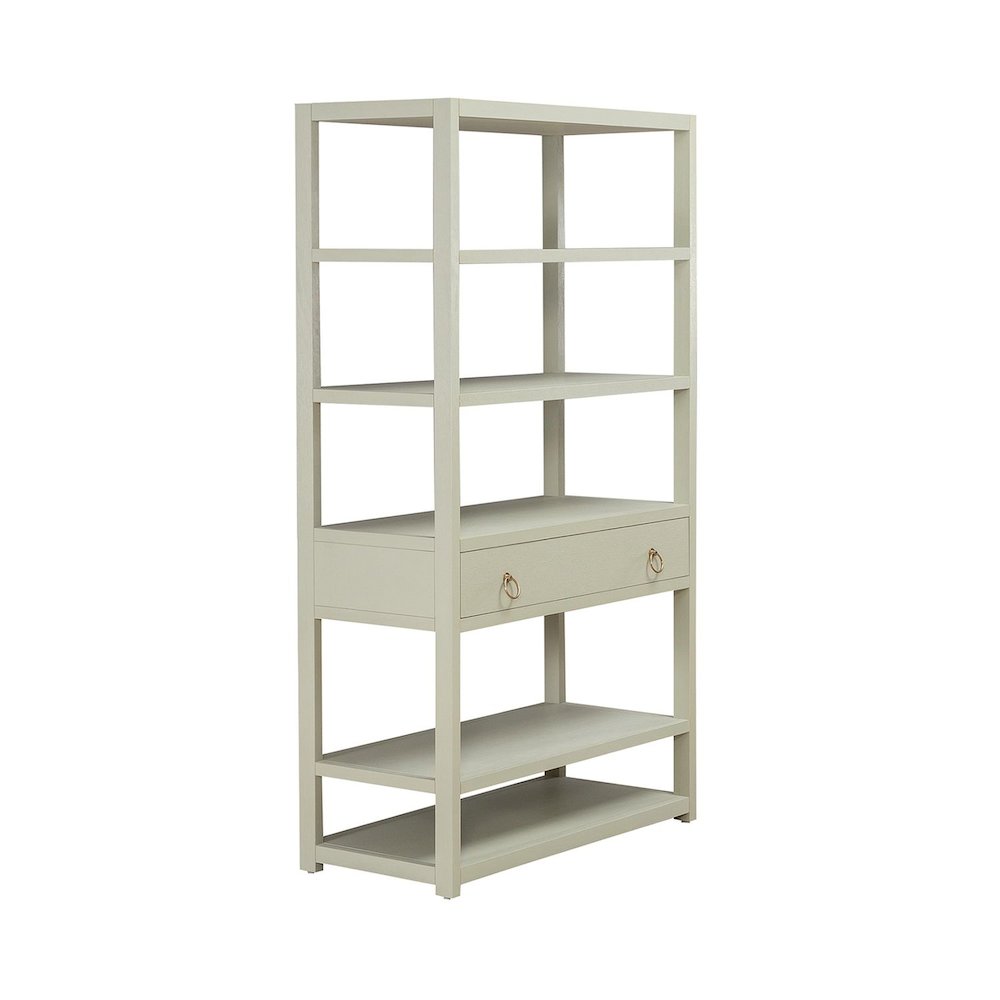 East End Accent Bookcase for Living Room Home Office - Green Mist