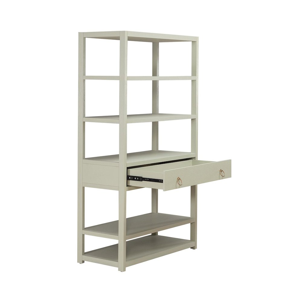 East End Accent Bookcase for Living Room Home Office - Green Mist