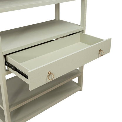 East End Accent Bookcase for Living Room Home Office - Green Mist