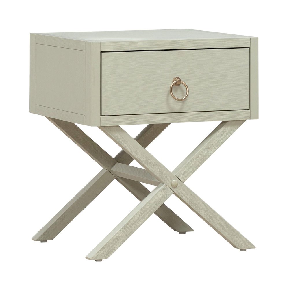 East End 1 Drawer Accent Table for Living Room Home Storage - Green Mist