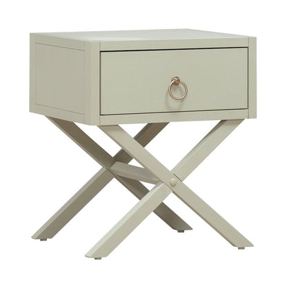East End 1 Drawer Accent Table for Living Room Home Storage - Green Mist