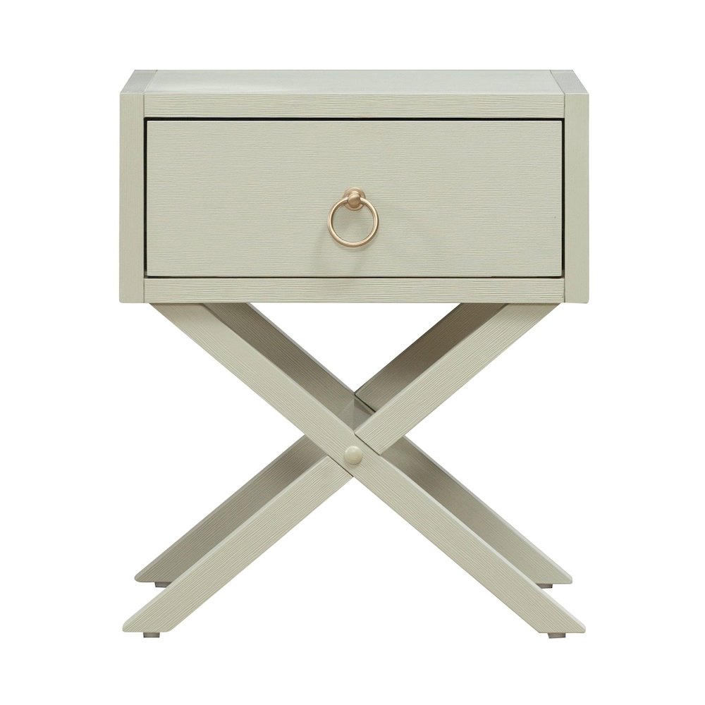 East End 1 Drawer Accent Table for Living Room Home Storage - Green Mist