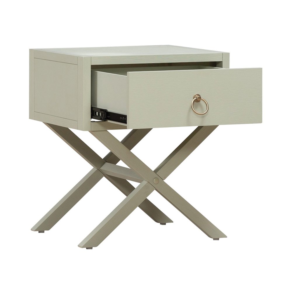 East End 1 Drawer Accent Table for Living Room Home Storage - Green Mist