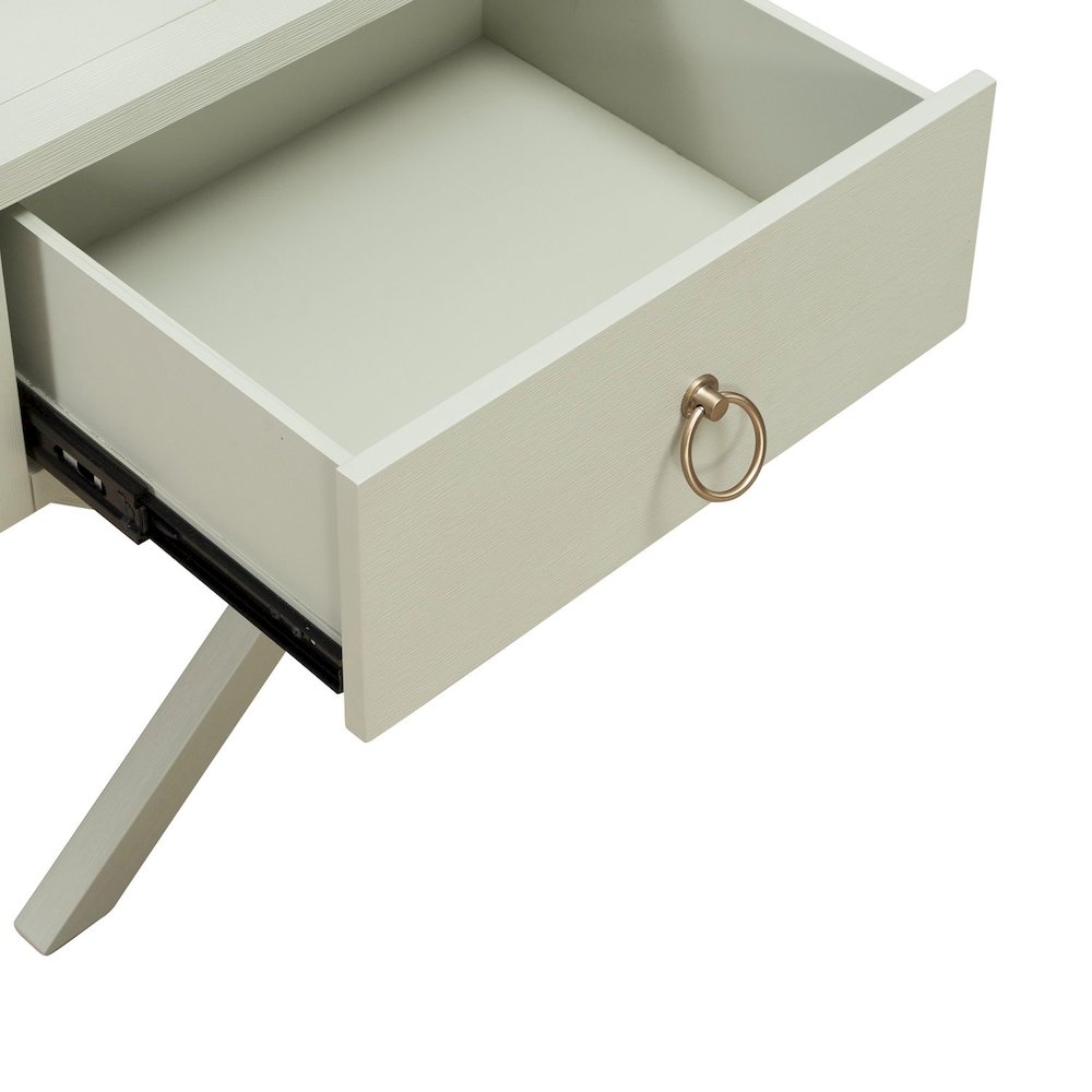 East End 1 Drawer Accent Table for Living Room Home Storage - Green Mist